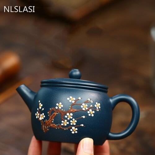 Authentic Yixing tea pot famous handmade Raw ore teapot Household purple clay kettle Chinese Tea ceremony supplies 180ml