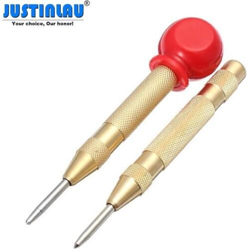 JUSTINLAU 6mm Automatic Center Pin Punch Spring Loaded Marking Starting Holes Tool
