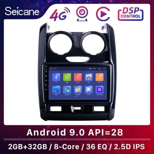 Seicane 9 inch RAM 2GB Android 9.1 Car Multimedia Player car GPS radio Stereo for 2015 2016 2017 2018 2019-2020 Renault Duster