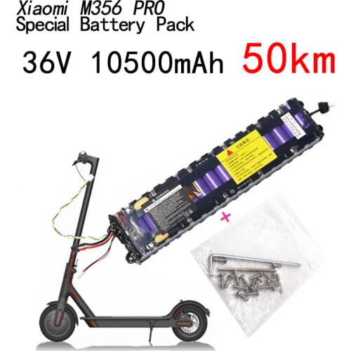 2021 New Original 36V 10.5Ah battery For Xiaomi M356 M356 Pro Special battery pack 36V Li-ion battery 10500mAh Riding 50km