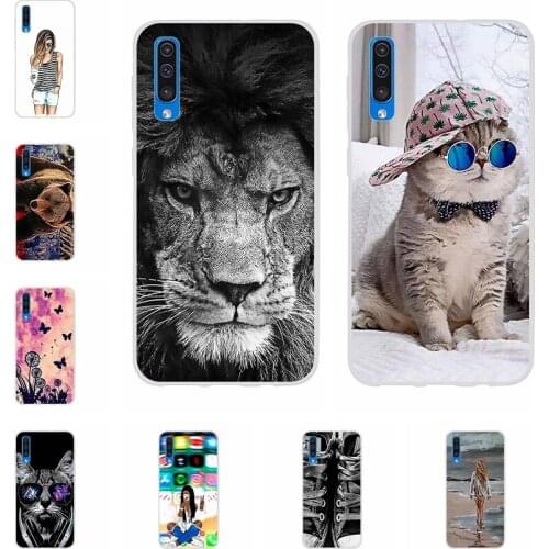For Samsung Galaxy A50 Case A 50 Bumper Silicone TPU Soft Phone Cover For Samsung A50 A505F A50 A 50 6.4" Cases Cartoon