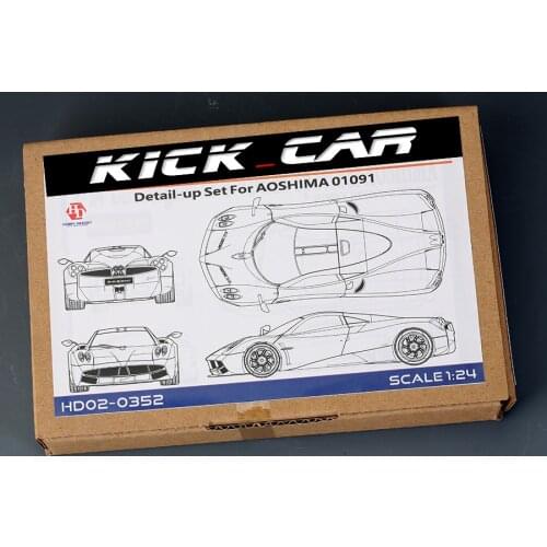 Hobby Design 1/24 Pagni Huayra Detail-UP Model Car Modifications Hand Made Model Set For Aoshima 24344（PE+Resin+Metal）HD02-0352