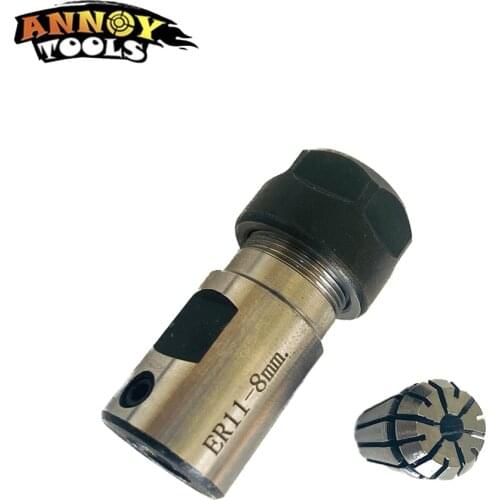 CNC machine parts ER11 8MM chunck 3.175 collet for 300W /500W spindle for CNC router Accessories