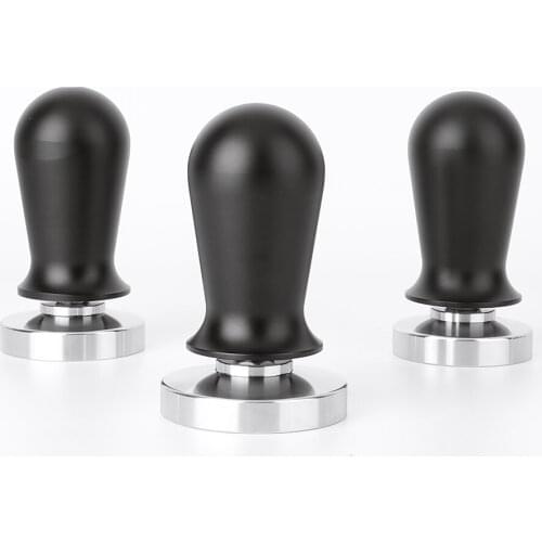 Elastic powder press stainless steel constant pressure spring balance coffee machine handle filling hammer 51/53/58mm