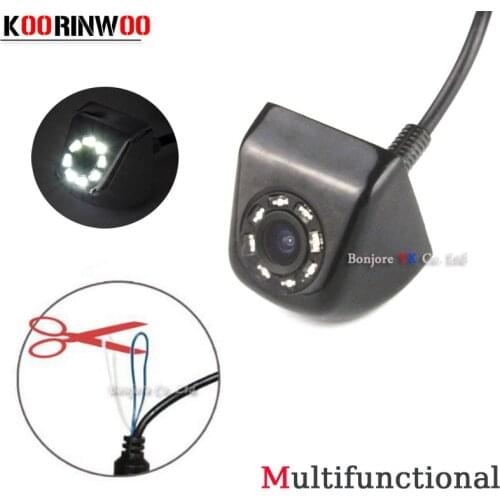 Koorinwoo Multifunctional Parking Front cam Form Car Rear view Camera Wide Angle Universal Car Reverse Camera Detector Jalousie