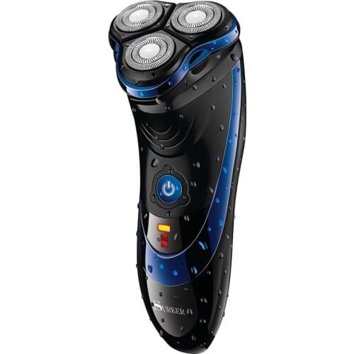 Powerful rotary electric washable shaver male face electric razor rechargeable beard shaving machine wet dry travel rotary shave