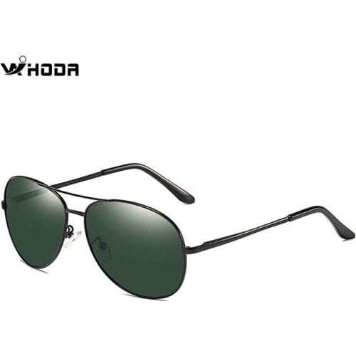 Mens Spring Hinge Polarized Pilot Sunglasses , UV400 Driving Aviation Sun Glasses ,Black Male Eyewear oculos de sol UV400 S103