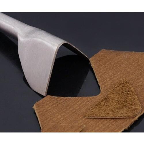 1-7Pcs/Set V-Shape 10-45mm 45#Stell Leather DIY Punching Handwork Tool Belt Round Fillet Shaped Punch with Tail Steel Cutting