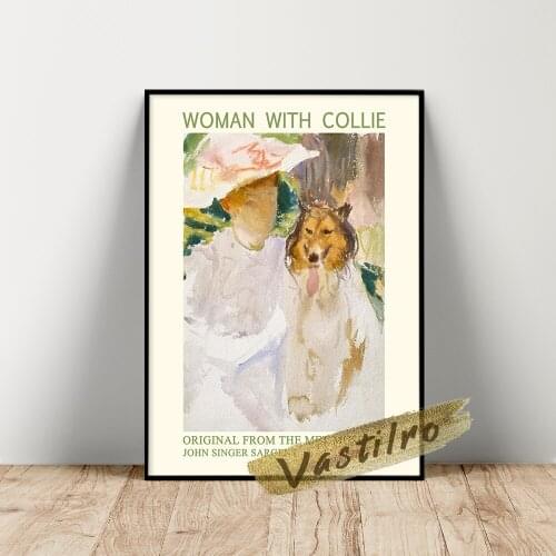 John Singer Sargent Exhibition Museum Canvas Painting Prints Art Retro Poster Wall Decor Picture Modern Home Decor Wall Stickers