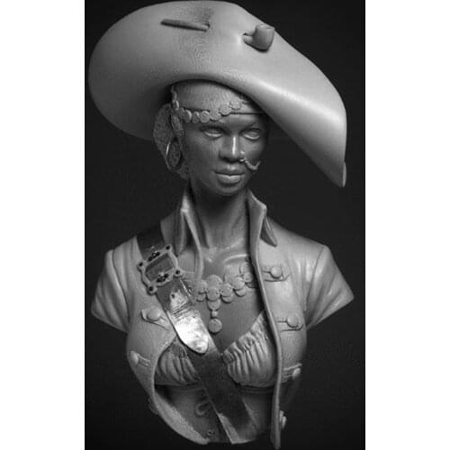 Unassambled 1/10 ancient woman bust Resin figure miniature model kits Unpainted