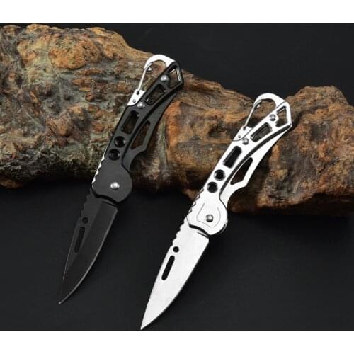 Stainless Steel Self-defense Folding Knife Hunting Camping Multifunctional High Hardness Military Survival Outdoor Fruit Knife