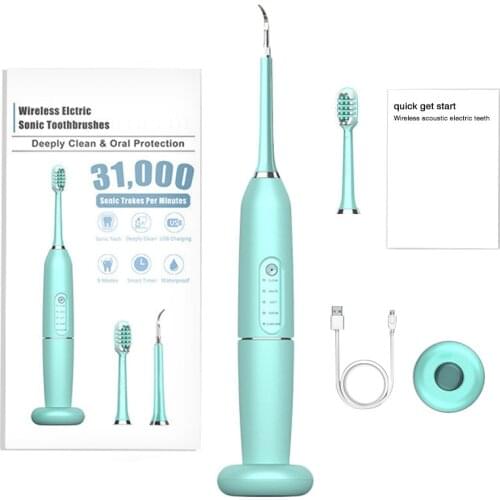 Portable Calculus Remover Ultrasonic Scaler Dental Scaler Tooth Sonic Electric Calculus Remover Tooth Whiten 2Color