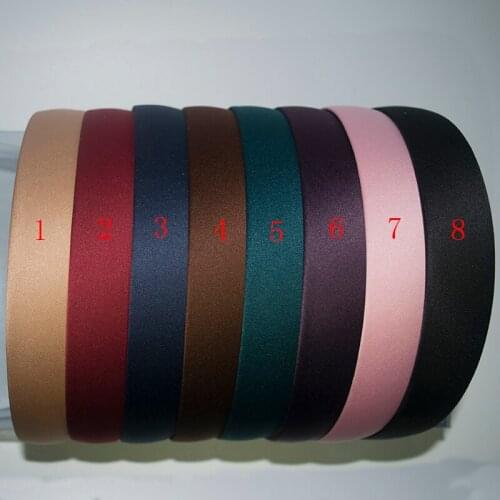 Richkeda Store New 2021 Color Satin Covered Resin Hairbands Ribbon Covered Casual Womens Kids Cute Headbands Headband