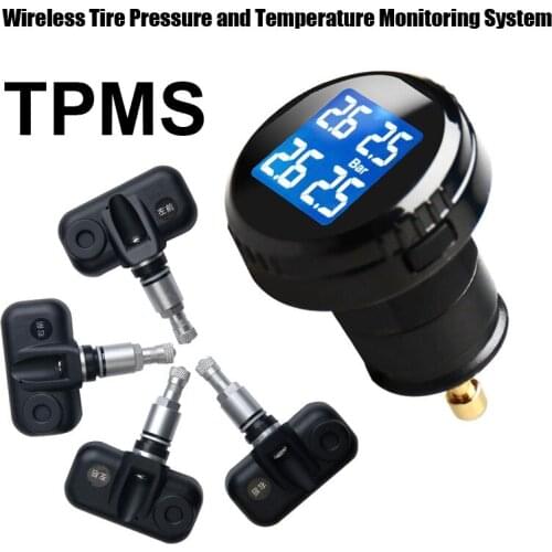Tire Pressure Monitoring System Car TPMS with 4 pcs Internal Sensors