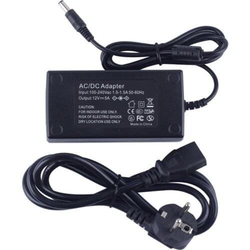 DC12V 5A 60W LED adapter driver Power Supply Transformer for LED Strip LED module