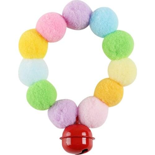 Dorakitten 1pc Christmas Pet Collar Cute Plush Ball Dog Necklace Collar Cat Collar With Bell Pet Supplies Pet Accessories