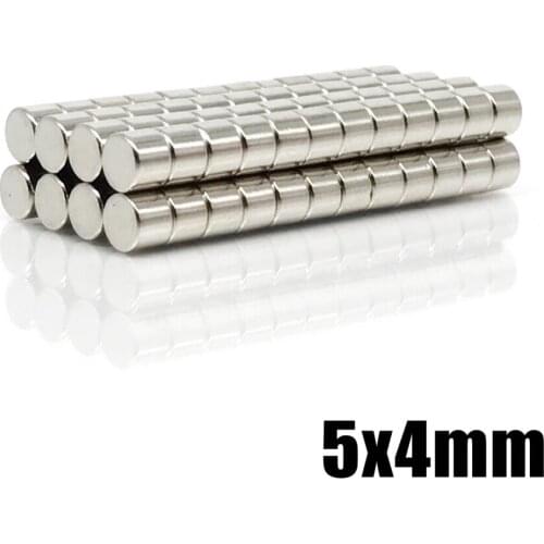 20/50/100/500/1000/5000pcs 5X4 mm Permanent NdFeB Strong Powerful Magnet N35 Round Magnets 5x4mm Neodymium Magnet Dia 5*4 mm