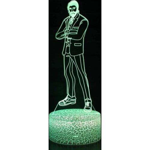 3D Light with 7 Colors Change Touch or Remote Control 3d lamp Christmas decorative lights Childrens room decoration led light