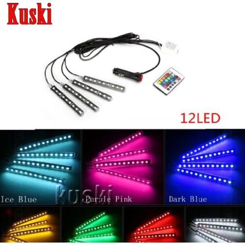 7Colors Car LED internet With Remote Control For Nissan Qashqai X-TRAIL Juke TIIDA Note Almera March Jaguar XE XF XJ Light