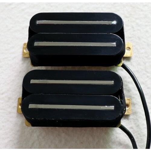 Free Shipping Demo Donlis 1set blade rail humbucker guitar pickups in black/white/Ivory/green and zebra colors guitar parts