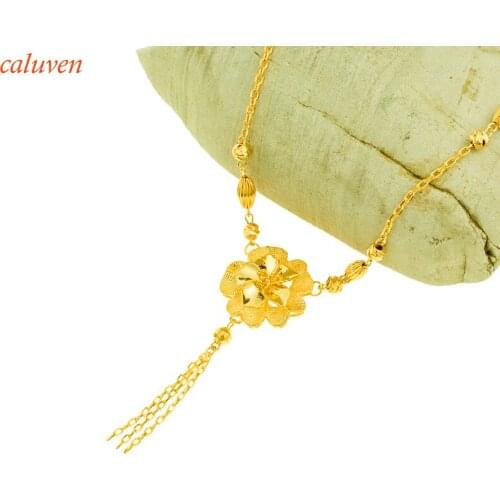 Ethiopian/African/Eritrea/Middle East Pendant Necklace Yellow Color Trendy NK Link Chain for Women Party Gift