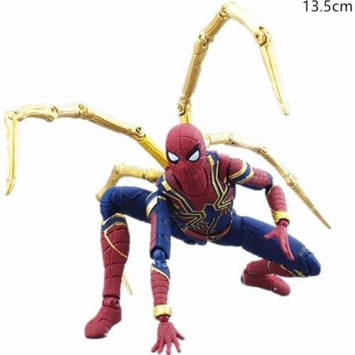 Disney Avengers Superhero Characters Figure Iron Man Spiderman Decoration Action Figure Hulk Figurines Christmas Gifts Toy