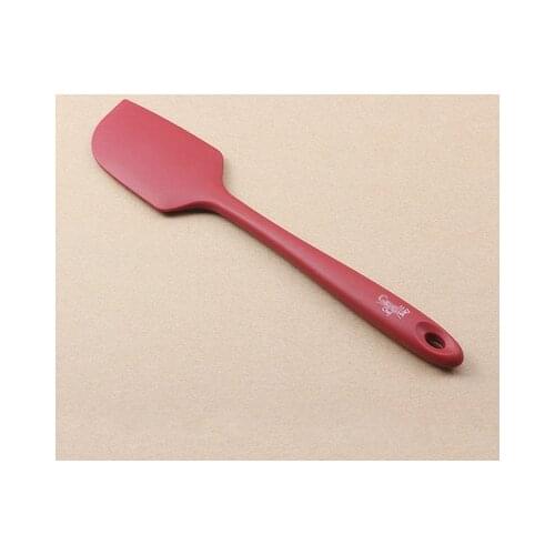 Baking tools with high temperature resistance Integrated silicone spatula to wipe cream nougat mixing scraper