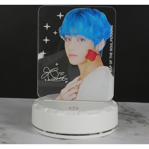 Kpop Light Stick Map Of The Soul Persona USB Color Changing Acrylic LED Lamps Living Room Bedroom Night Light Home Decor