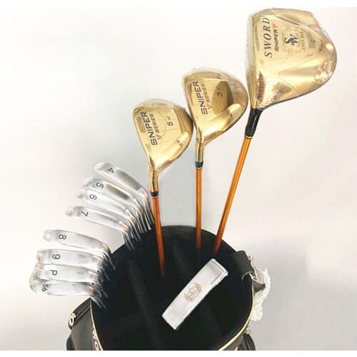 Left hand Golf club Katana sword SNIPER V Golf complete clubs driver+fairway wood+irons+putter graphite shaft cover freeshipping