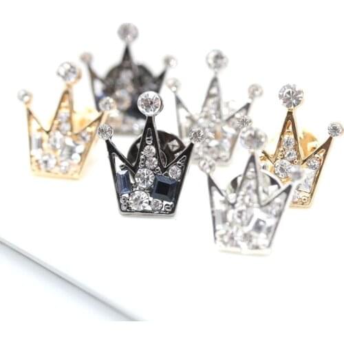 SAVOYSHI Fashion Crown Design Mens Lapel Pin Brooch Badge Mens Wear Womens Dress Hat Bag Accessories Exquisite Gift Jewelry