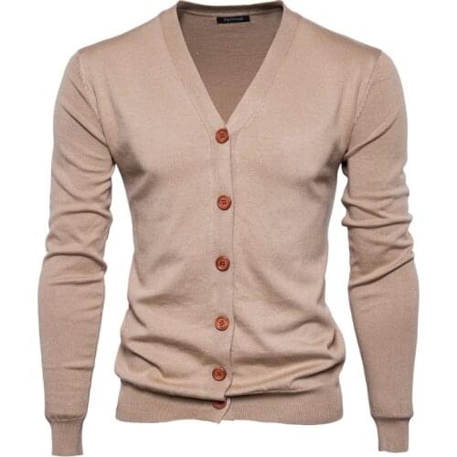 Hot Autumn New Mens V-Neck Cardigan Sweater Slim Thin Sweater 8 Colors Large Size Wool Coat Genuine Men High Quality Pullover