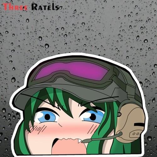 Three Ratels FC248 Ela Bosak Anime Peeker Peeking Sticker Car Window Decal