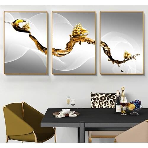 No Frame Wall Decor Glass Canvas Poster Wine Glass Art Wall Pictures For Kitchen Home Design yellow Canvas Printings Wall Art
