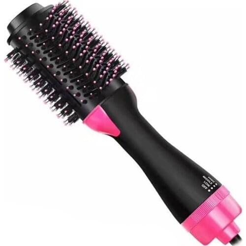 Hair Curler Comb, 2 in 1 Hair Dryer & Comb Negative Anion Hot Air Blowing Straight Hair Blow Dry Brush for Fast Heat Blower