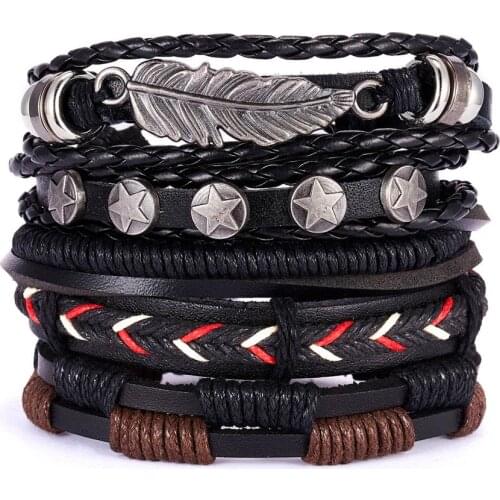RINHOO FRIENDSHIP Black Bracelets