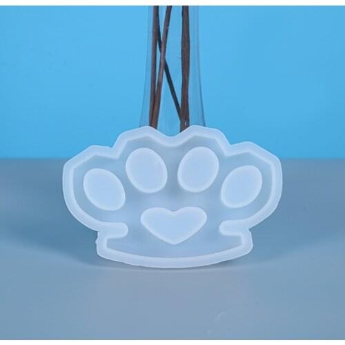 Crystal Epoxy Resin Mold 4 Cavity Knuckle Dusters Crafts Casting Silicone Mould