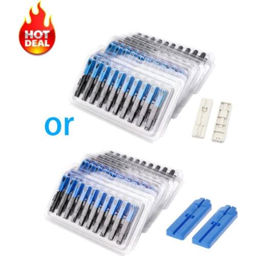100PCS SC Optic Fiber Quick Cold FTTH SC Single Mode UPC Fast Connector Drop Shipping
