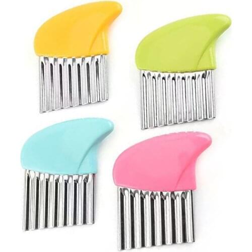 Schnesland French Fried Wavy Cutter Stainless Steel Potato Slicer Kitchen Tools