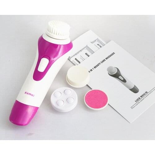Kemei Facial Cleansing Brush Brosse Nettoyante Visage Face Brush Cleaner Electric Cleanser Limpiador Spa cepillo Waterproof IPX7