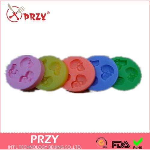 Skull Cake Fondant Molds Fondant Cake Decoration Mold Wholesale Chocolate Silicon Moulds Silicone Rubber PRZY Eco-friendly