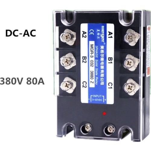 Three-phase solid state relay 380V 80A MGR-3 032 3880Z DC-AC