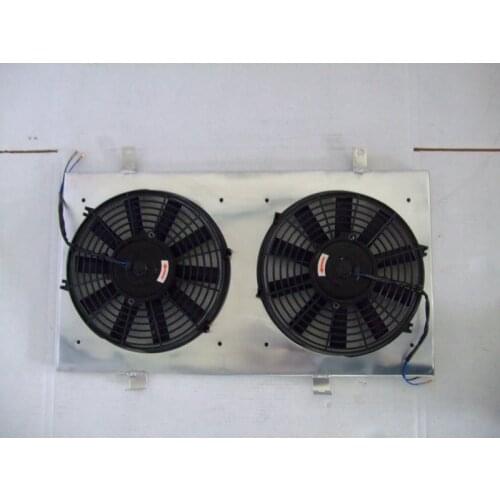 HIGH-perf For NEW NISSAN SILVIA S13 CA18DET CA18 Turbo radiator aluminum shroud and fans
