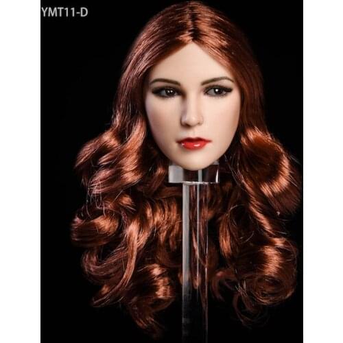 YMT011 Dream 1/6 Scale Female Soldier Doll Head Sculpture Model Toys Suitable for PH Coated Female Body