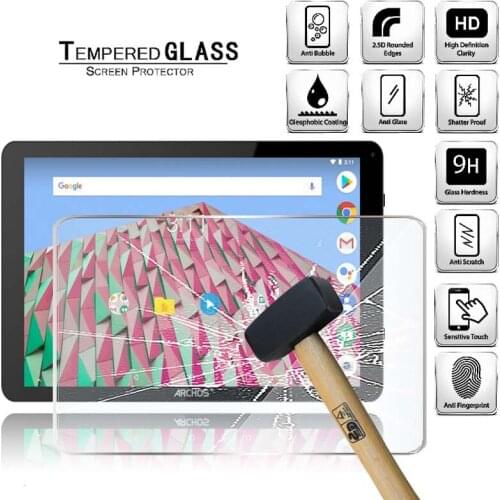 Tablet Tempered Glass Screen Protector Cover for Archos 101f Neon Anti-Scratch Tablet Computer Tempered Film