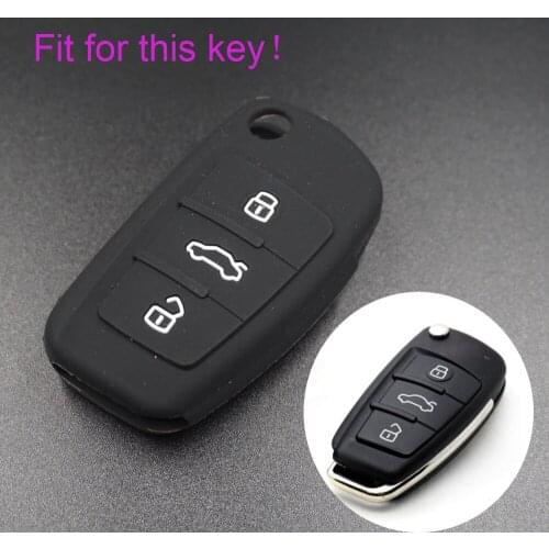 40pcs Xinyuexin For Audi Silicone Car Key Cover FOB Case For Audi A1 A3 Q3 Q7 R8 A6L TT Flip Remote Key Case Car-stying