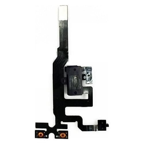 50pcs Earphone Headphone Audio Jack Volume Button Flex Cable Ribbon For iPhone 4S 4gs