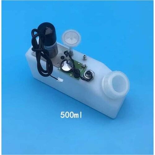 500ml UV Ink Cartridge Ink Tank with Liquid Sensor Stirring Motor Air Filter for A3 UV Printer White Inks Sub Tank UV Bulk CISS