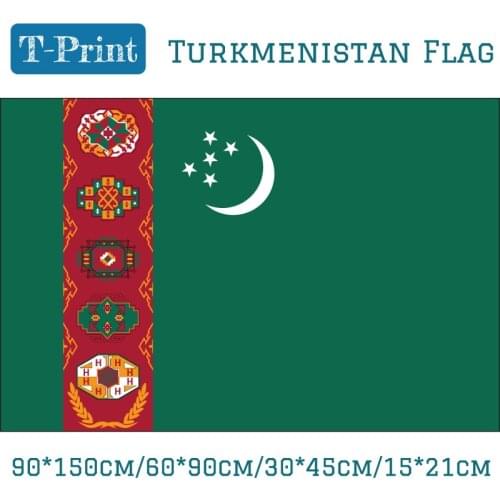 60*90cm 90*150cm 40*60cm 15*21cm Turkmenistan National Flag For World Cup