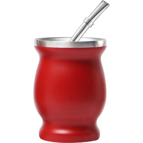 Yerba Mate Tea Set Double-Walled Teaware with Mate Straw Mug Tea Infuser Teapot for Tea services Office Travel Stainless Steel