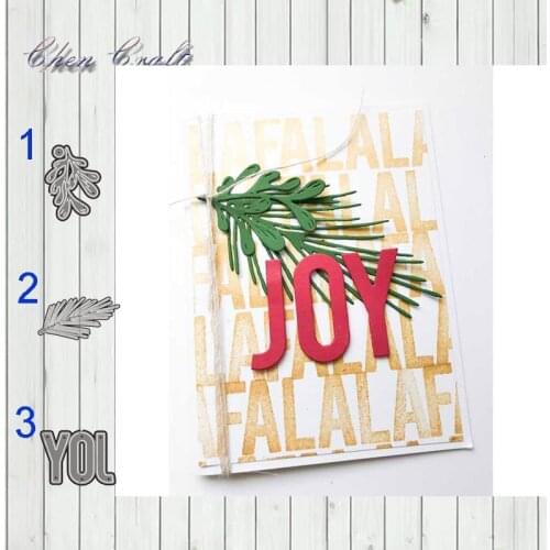 Green leaf greeting card decoration metal cutting dies for scrapbooking paper card making 2019 new knife Die Template Craft Dies